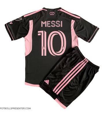 Inter Miami Lionel Messi #10 Bortatröja Barn 2023-24 Kortärmad (+ korta byxor)